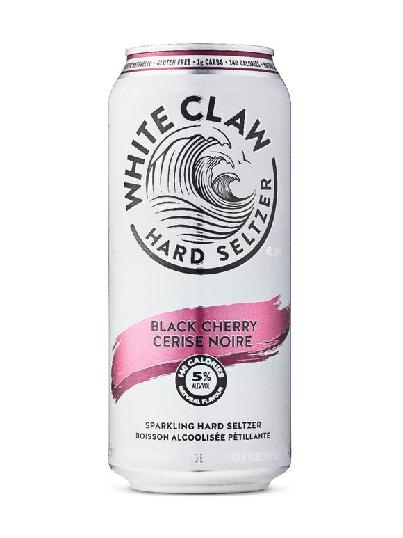 White Claw Hard Seltzer Black Cherry 473 mL can