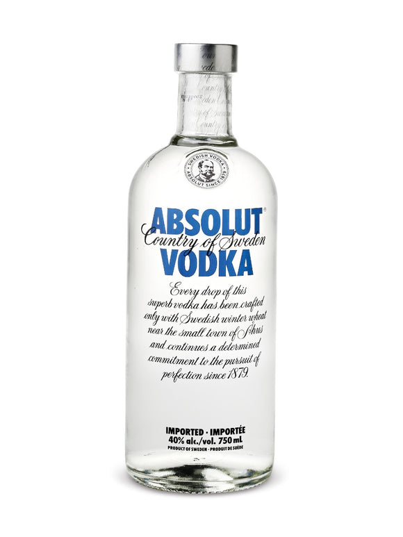 Absolut Vodka 750 mL bottle