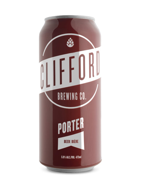 Clifford Brewing Porter 473 mL can
