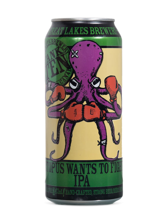 Great Lakes Brewery Octopus Wants to Fight IPA 473 mL can