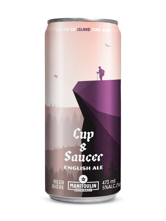 Manitoulin Brewing Cup & Saucer 473 mL can
