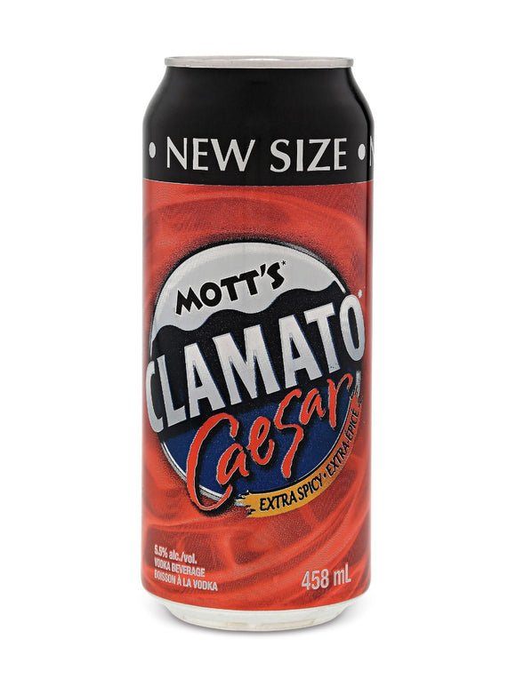 Mott's Clamato Extra Spicy Caesar 458 mL can